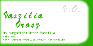 vaszilia orosz business card